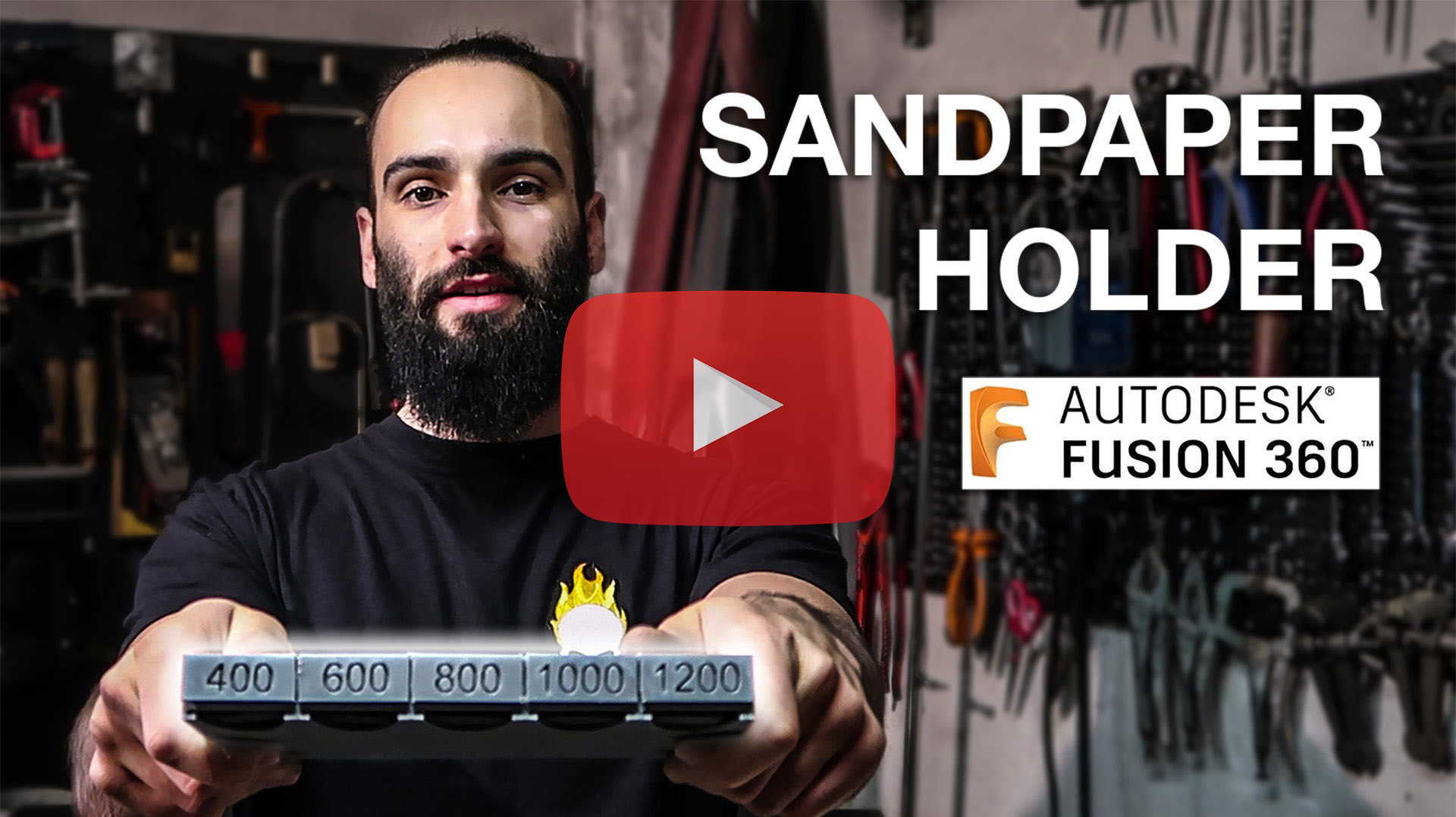 Sandpaper Holder Black Beard Projects