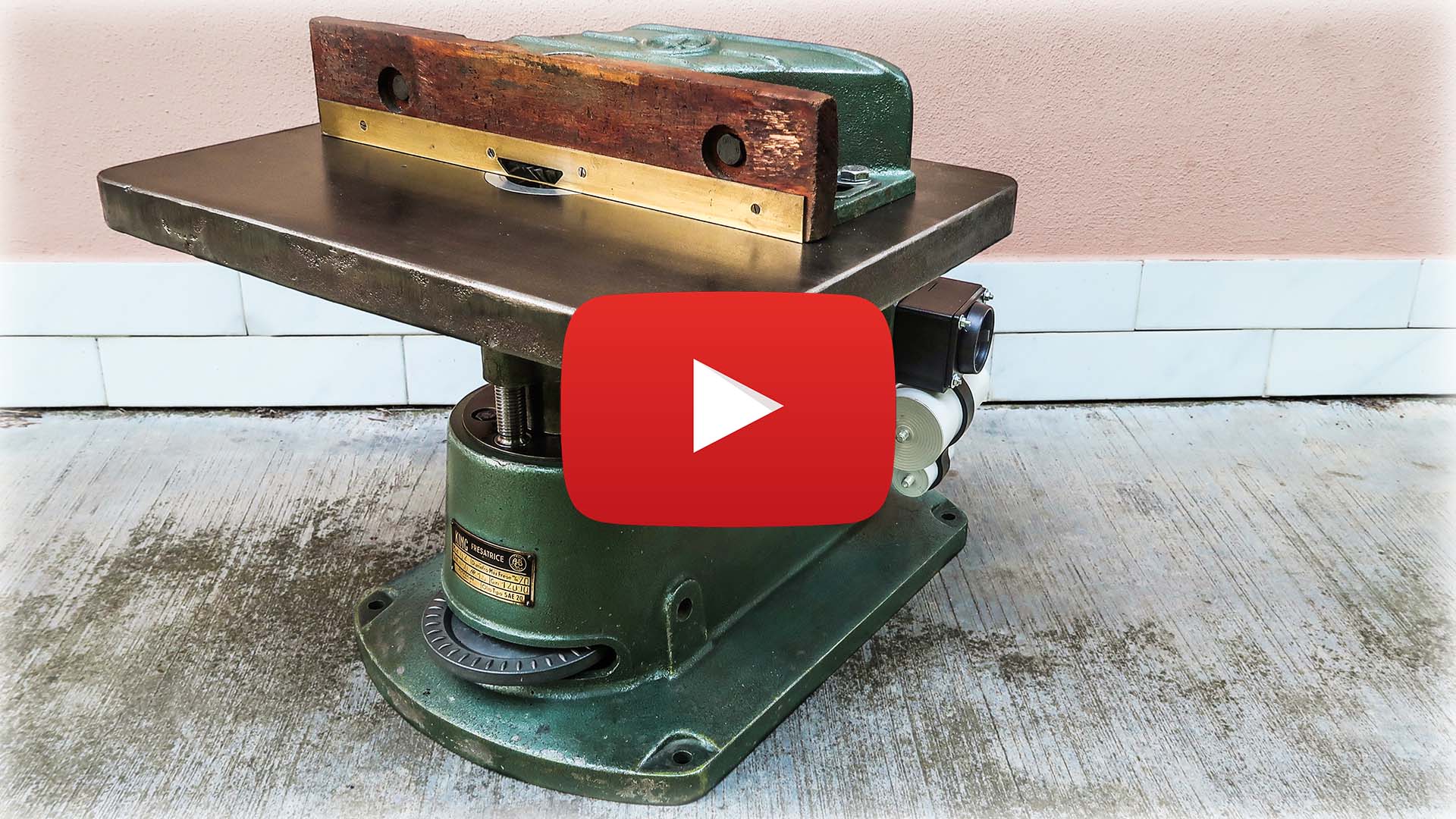 Old Wood Shaper Back In Use Black Beard Projects