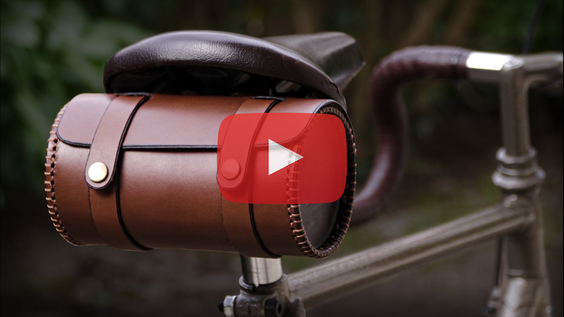 Round Leather Bicycle Bag DIY Black Beard Projects